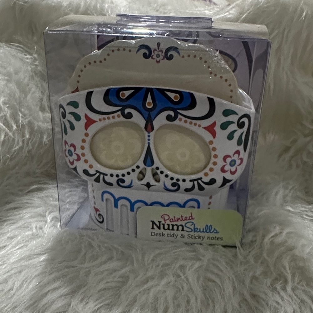 Desk Tidy & Sticky Notes - Multicolor